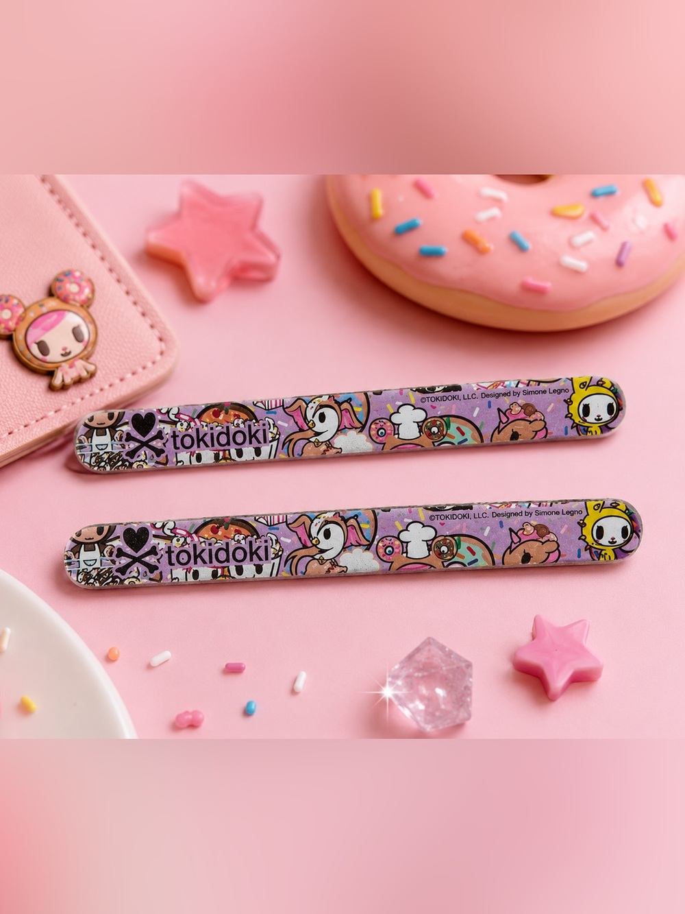 NEW - Tokidoki Donutella & Friends Dessert Nail Files (Set of 2) Kawaii Manicure